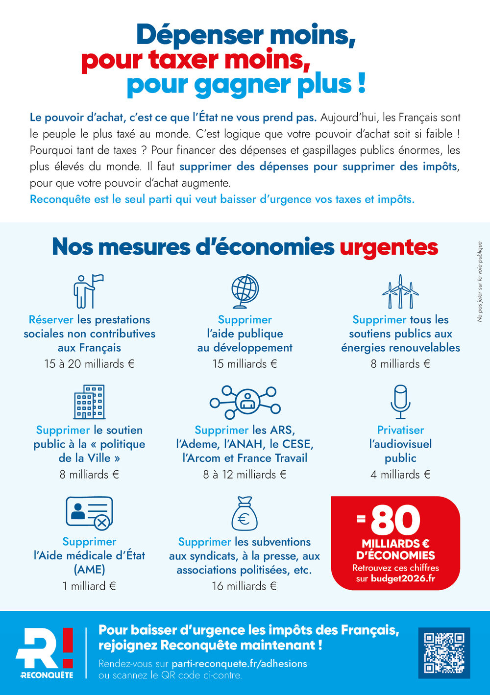 Tract La vérité sur votre pouvoir d’achat — verso